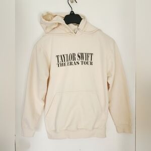 Just Hoods AWDis Taylor Swift The Eras Tour Cream Hoodie, Size S